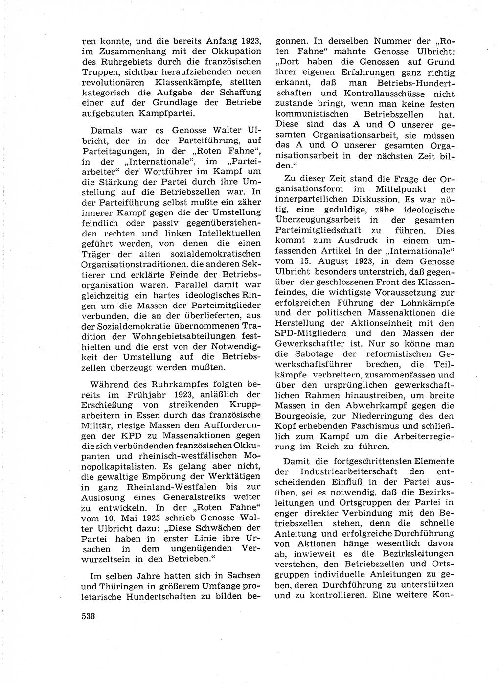Neuer Weg (NW), Organ des Zentralkomitees (ZK) der SED (Sozialistische Einheitspartei Deutschlands) für Fragen des Parteilebens, 18. Jahrgang [Deutsche Demokratische Republik (DDR)] 1963, Seite 538 (NW ZK SED DDR 1963, S. 538)