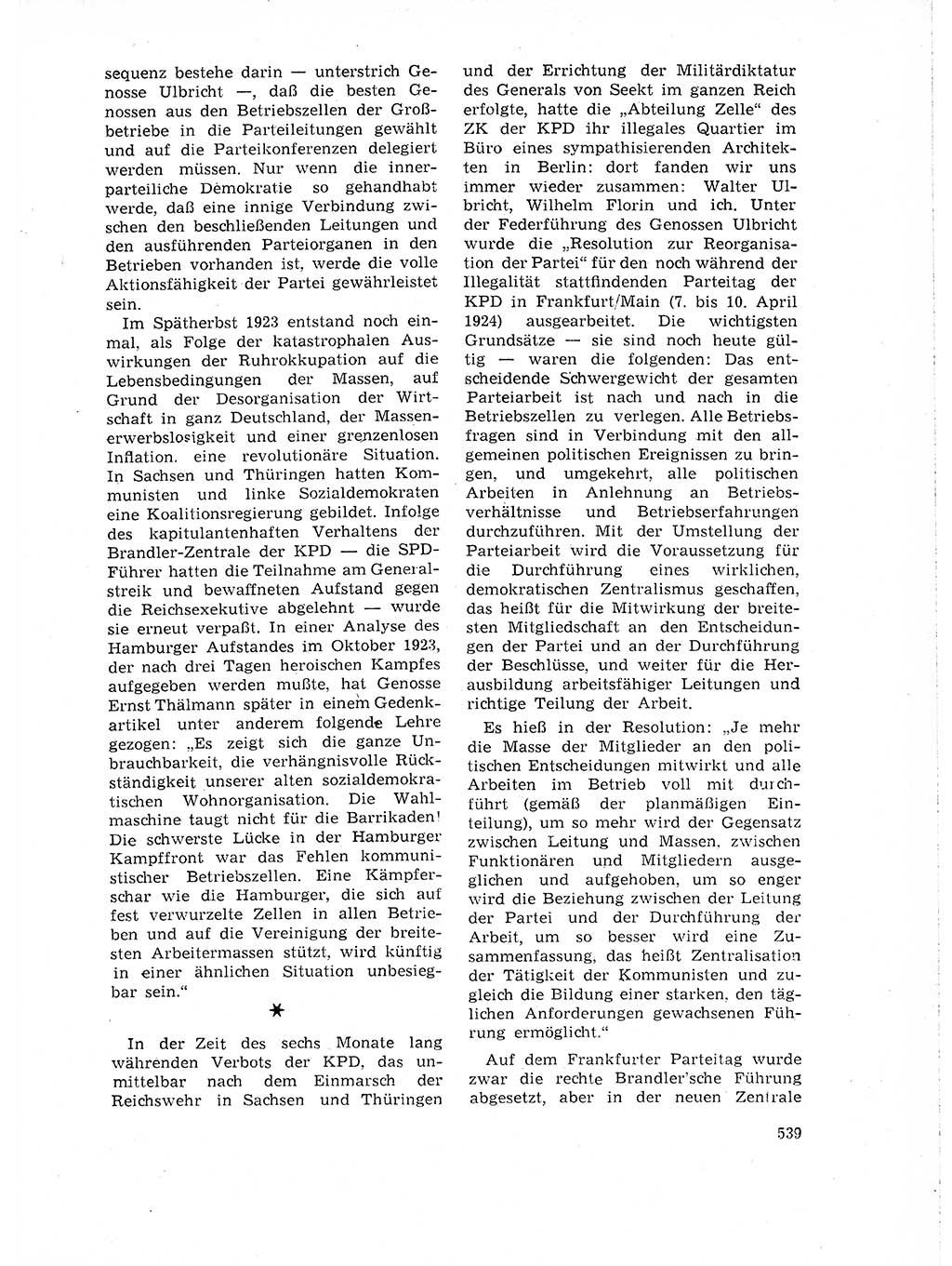 Neuer Weg (NW), Organ des Zentralkomitees (ZK) der SED (Sozialistische Einheitspartei Deutschlands) für Fragen des Parteilebens, 18. Jahrgang [Deutsche Demokratische Republik (DDR)] 1963, Seite 539 (NW ZK SED DDR 1963, S. 539)