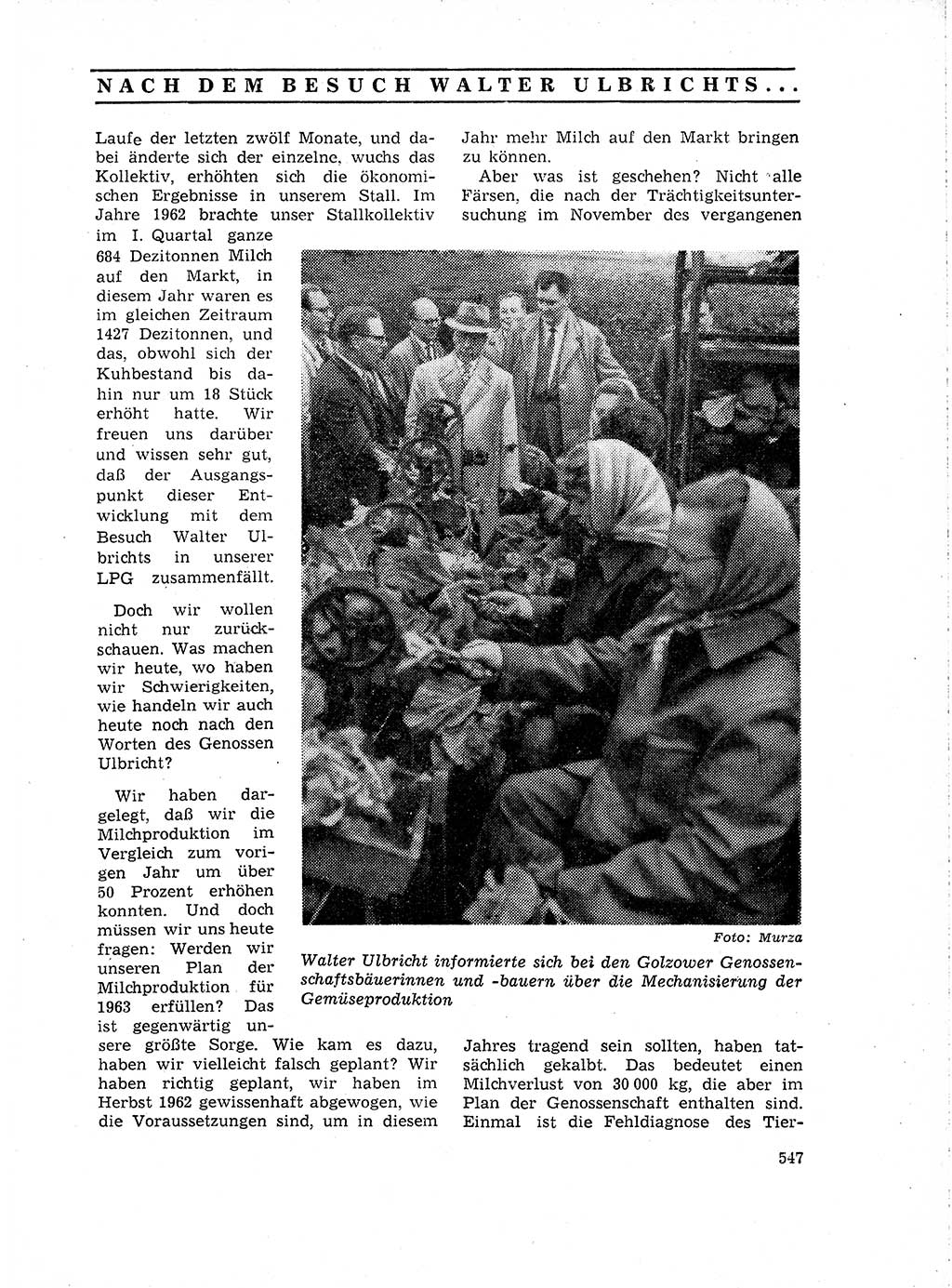 Neuer Weg (NW), Organ des Zentralkomitees (ZK) der SED (Sozialistische Einheitspartei Deutschlands) für Fragen des Parteilebens, 18. Jahrgang [Deutsche Demokratische Republik (DDR)] 1963, Seite 547 (NW ZK SED DDR 1963, S. 547)