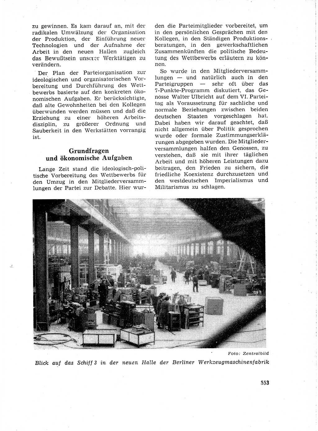 Neuer Weg (NW), Organ des Zentralkomitees (ZK) der SED (Sozialistische Einheitspartei Deutschlands) für Fragen des Parteilebens, 18. Jahrgang [Deutsche Demokratische Republik (DDR)] 1963, Seite 553 (NW ZK SED DDR 1963, S. 553)