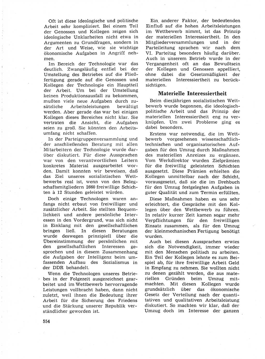Neuer Weg (NW), Organ des Zentralkomitees (ZK) der SED (Sozialistische Einheitspartei Deutschlands) für Fragen des Parteilebens, 18. Jahrgang [Deutsche Demokratische Republik (DDR)] 1963, Seite 554 (NW ZK SED DDR 1963, S. 554)
