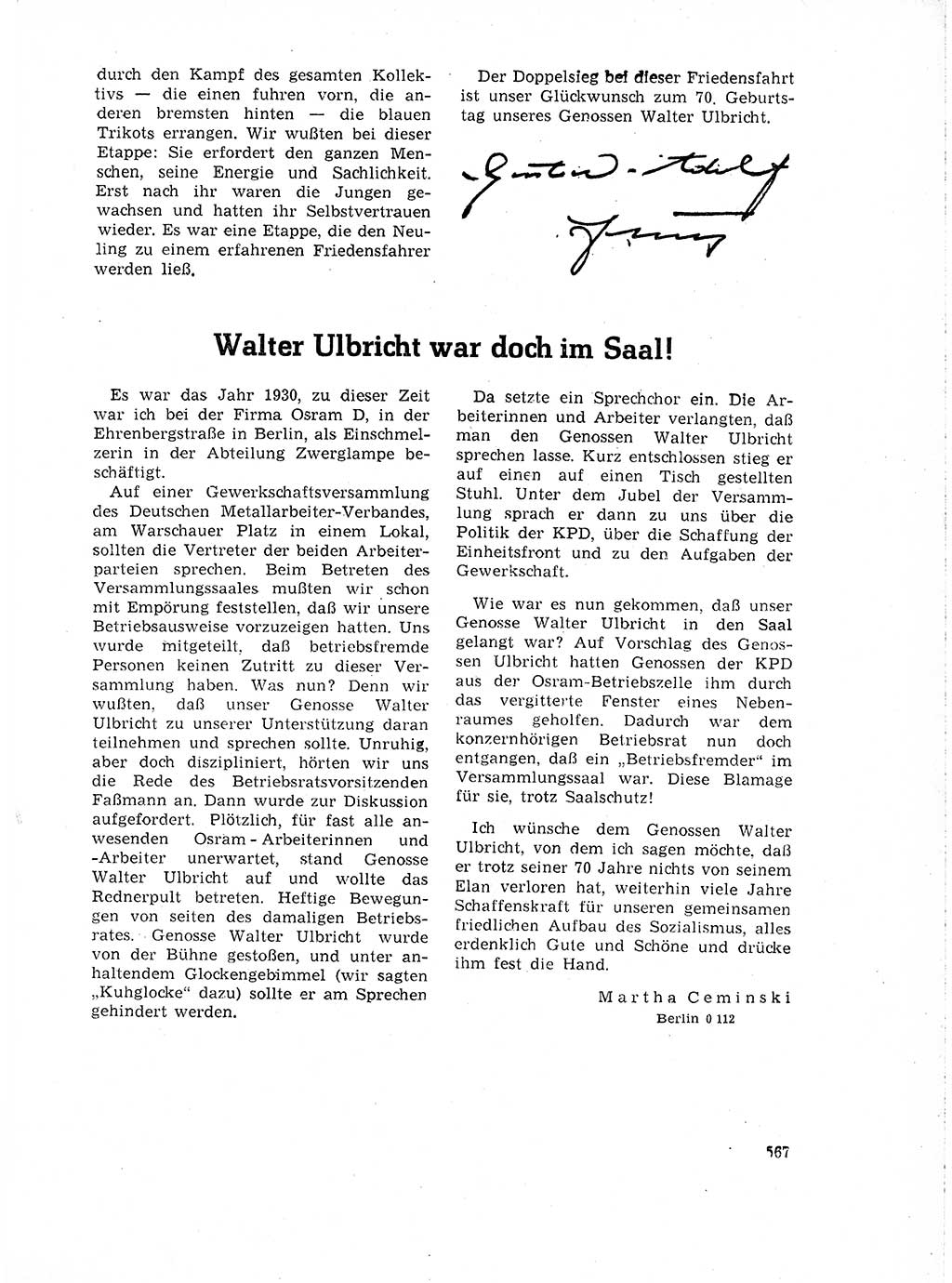 Neuer Weg (NW), Organ des Zentralkomitees (ZK) der SED (Sozialistische Einheitspartei Deutschlands) für Fragen des Parteilebens, 18. Jahrgang [Deutsche Demokratische Republik (DDR)] 1963, Seite 567 (NW ZK SED DDR 1963, S. 567)