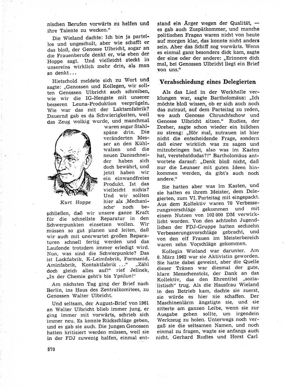 Neuer Weg (NW), Organ des Zentralkomitees (ZK) der SED (Sozialistische Einheitspartei Deutschlands) für Fragen des Parteilebens, 18. Jahrgang [Deutsche Demokratische Republik (DDR)] 1963, Seite 570 (NW ZK SED DDR 1963, S. 570)