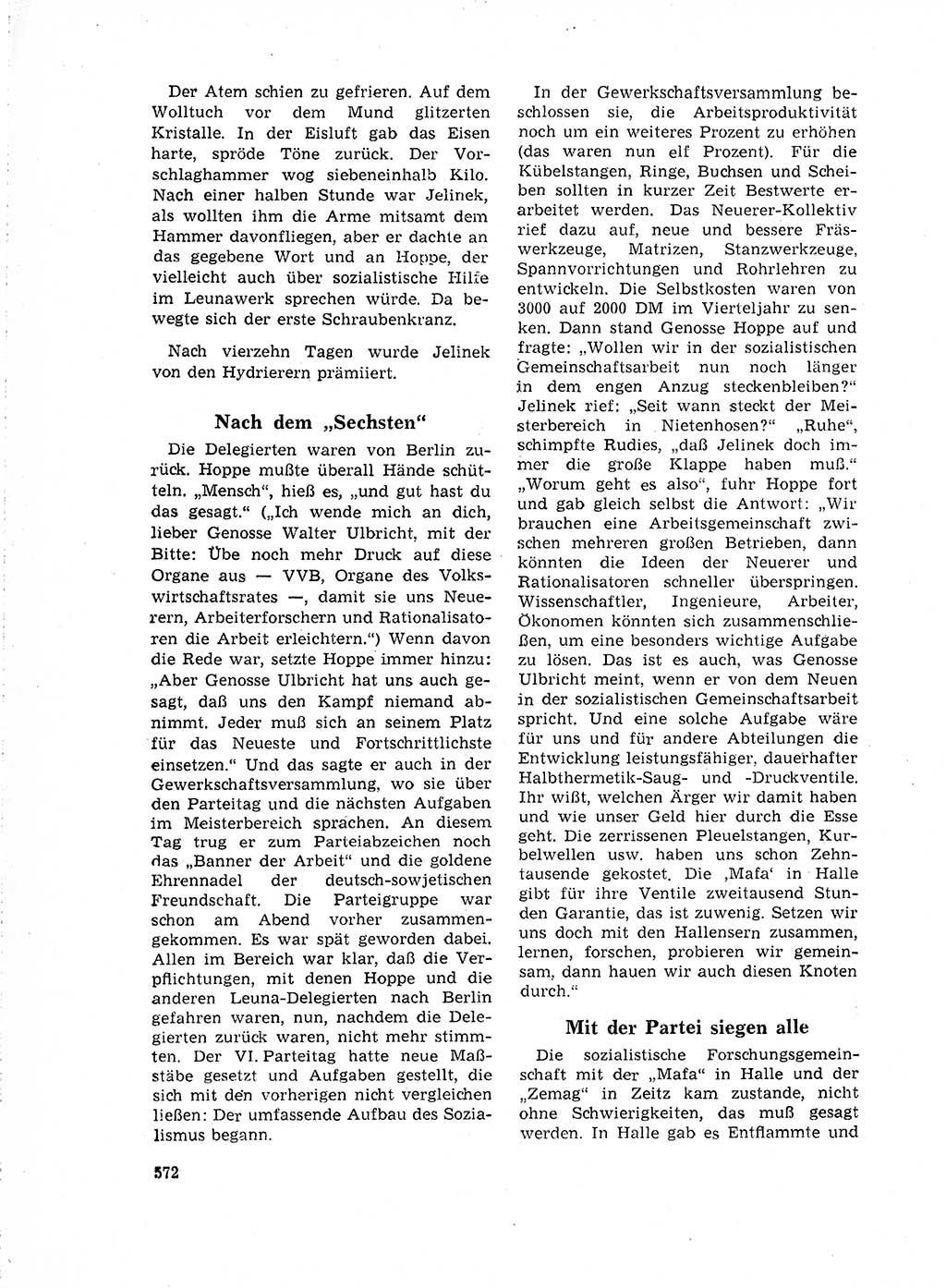 Neuer Weg (NW), Organ des Zentralkomitees (ZK) der SED (Sozialistische Einheitspartei Deutschlands) für Fragen des Parteilebens, 18. Jahrgang [Deutsche Demokratische Republik (DDR)] 1963, Seite 572 (NW ZK SED DDR 1963, S. 572)