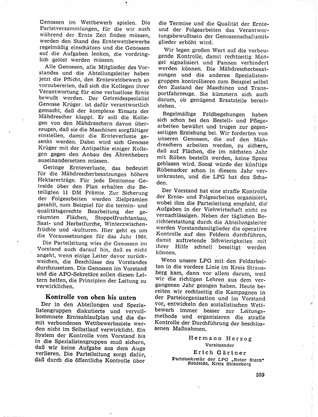 Neuer Weg (NW), Organ des Zentralkomitees (ZK) der SED (Sozialistische Einheitspartei Deutschlands) für Fragen des Parteilebens, 18. Jahrgang [Deutsche Demokratische Republik (DDR)] 1963, Seite 589 (NW ZK SED DDR 1963, S. 589)