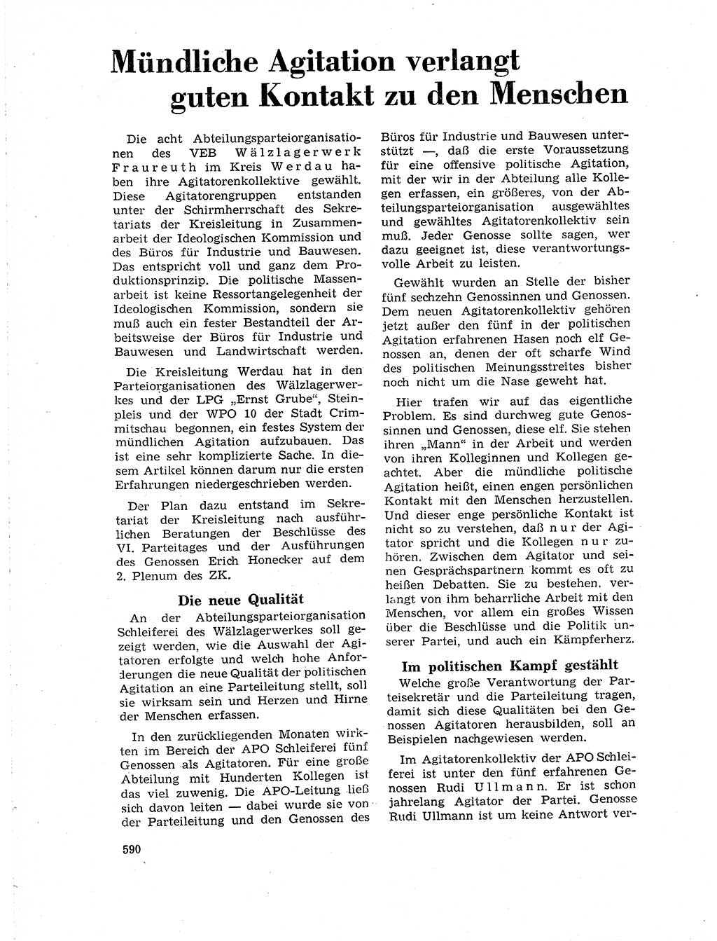 Neuer Weg (NW), Organ des Zentralkomitees (ZK) der SED (Sozialistische Einheitspartei Deutschlands) für Fragen des Parteilebens, 18. Jahrgang [Deutsche Demokratische Republik (DDR)] 1963, Seite 590 (NW ZK SED DDR 1963, S. 590)