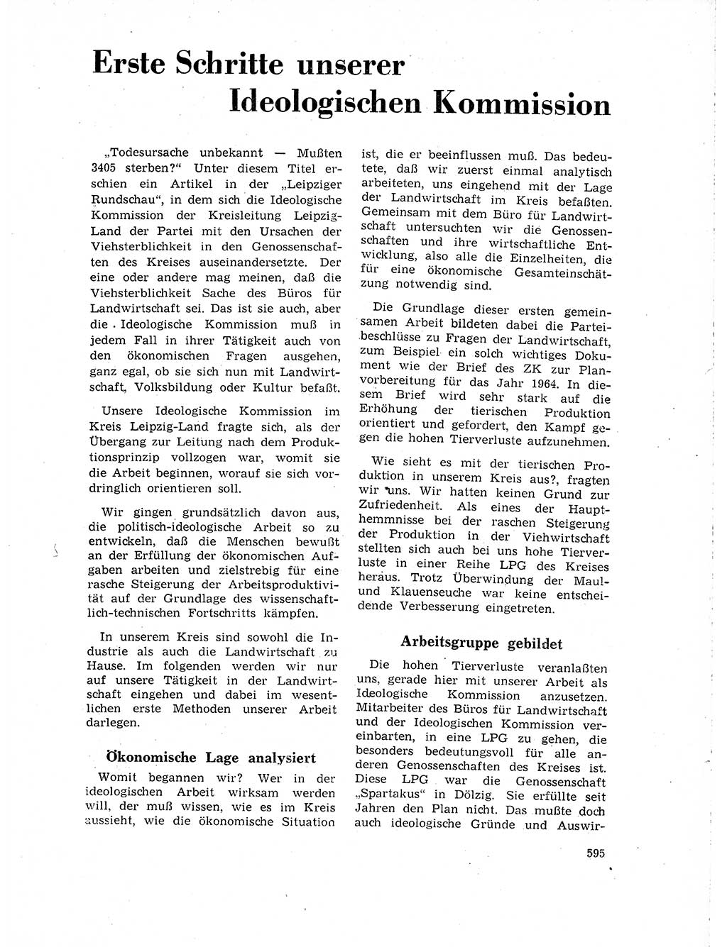 Neuer Weg (NW), Organ des Zentralkomitees (ZK) der SED (Sozialistische Einheitspartei Deutschlands) für Fragen des Parteilebens, 18. Jahrgang [Deutsche Demokratische Republik (DDR)] 1963, Seite 595 (NW ZK SED DDR 1963, S. 595)