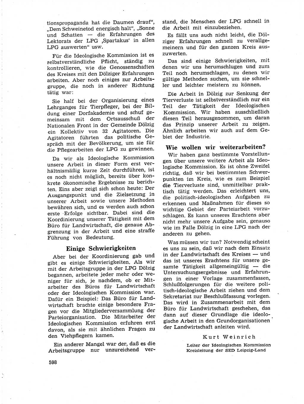 Neuer Weg (NW), Organ des Zentralkomitees (ZK) der SED (Sozialistische Einheitspartei Deutschlands) für Fragen des Parteilebens, 18. Jahrgang [Deutsche Demokratische Republik (DDR)] 1963, Seite 598 (NW ZK SED DDR 1963, S. 598)