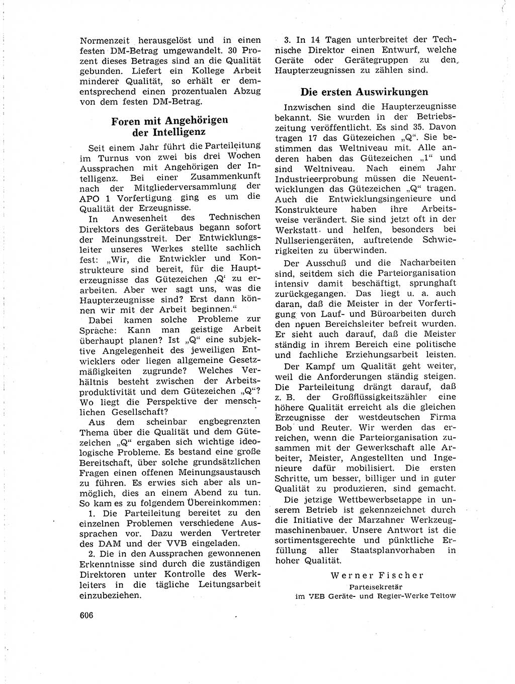 Neuer Weg (NW), Organ des Zentralkomitees (ZK) der SED (Sozialistische Einheitspartei Deutschlands) für Fragen des Parteilebens, 18. Jahrgang [Deutsche Demokratische Republik (DDR)] 1963, Seite 606 (NW ZK SED DDR 1963, S. 606)