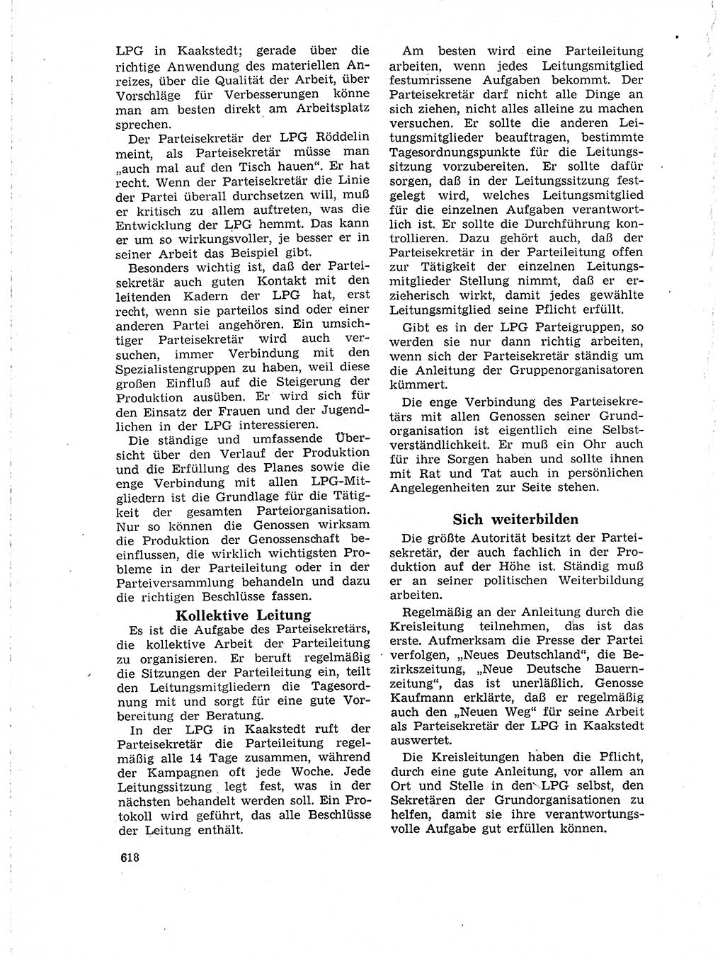 Neuer Weg (NW), Organ des Zentralkomitees (ZK) der SED (Sozialistische Einheitspartei Deutschlands) für Fragen des Parteilebens, 18. Jahrgang [Deutsche Demokratische Republik (DDR)] 1963, Seite 618 (NW ZK SED DDR 1963, S. 618)