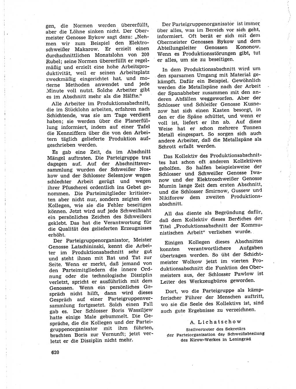 Neuer Weg (NW), Organ des Zentralkomitees (ZK) der SED (Sozialistische Einheitspartei Deutschlands) für Fragen des Parteilebens, 18. Jahrgang [Deutsche Demokratische Republik (DDR)] 1963, Seite 620 (NW ZK SED DDR 1963, S. 620)