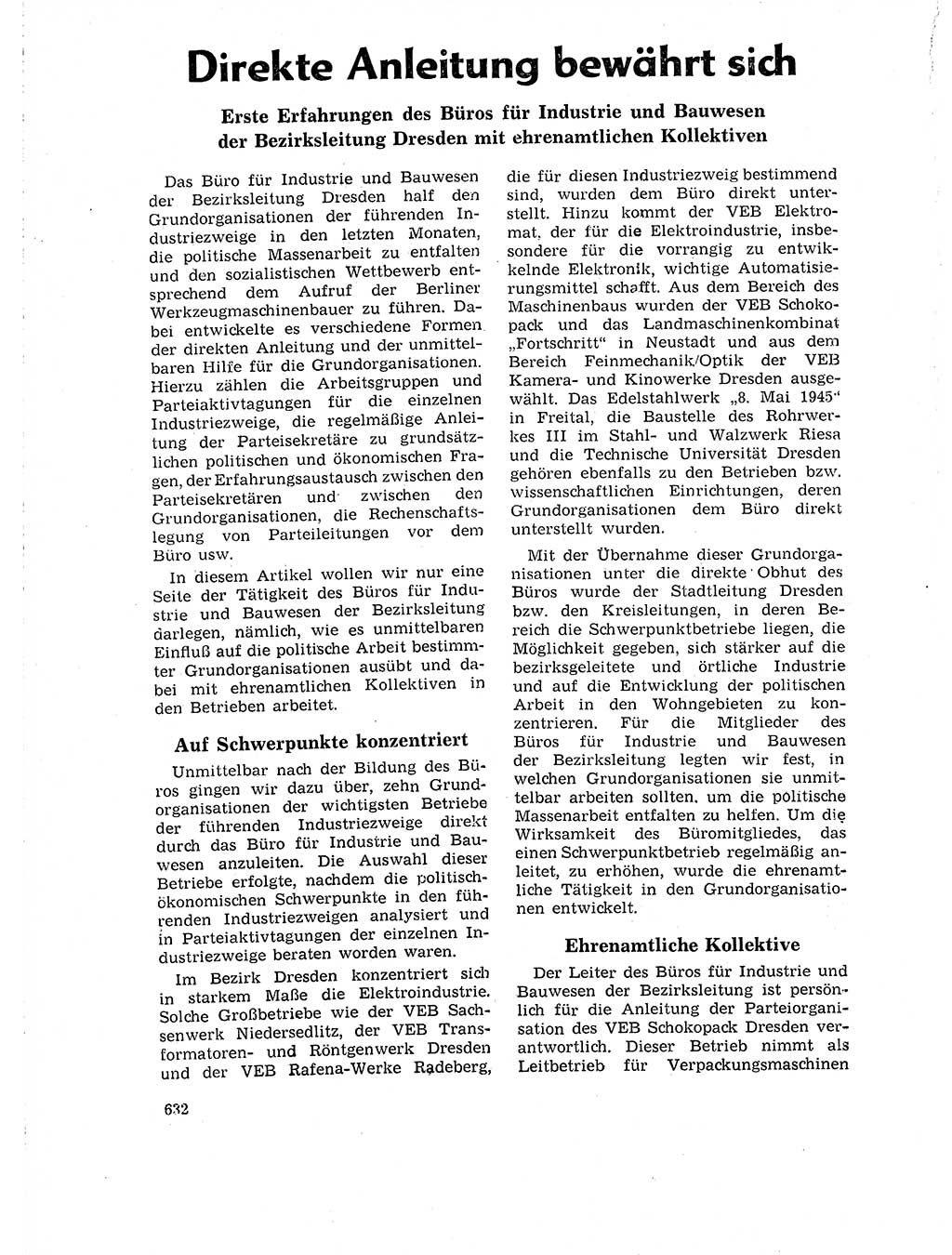 Neuer Weg (NW), Organ des Zentralkomitees (ZK) der SED (Sozialistische Einheitspartei Deutschlands) für Fragen des Parteilebens, 18. Jahrgang [Deutsche Demokratische Republik (DDR)] 1963, Seite 632 (NW ZK SED DDR 1963, S. 632)