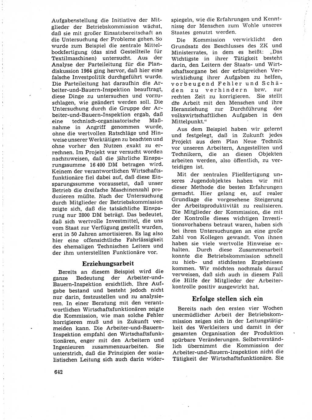 Neuer Weg (NW), Organ des Zentralkomitees (ZK) der SED (Sozialistische Einheitspartei Deutschlands) für Fragen des Parteilebens, 18. Jahrgang [Deutsche Demokratische Republik (DDR)] 1963, Seite 642 (NW ZK SED DDR 1963, S. 642)