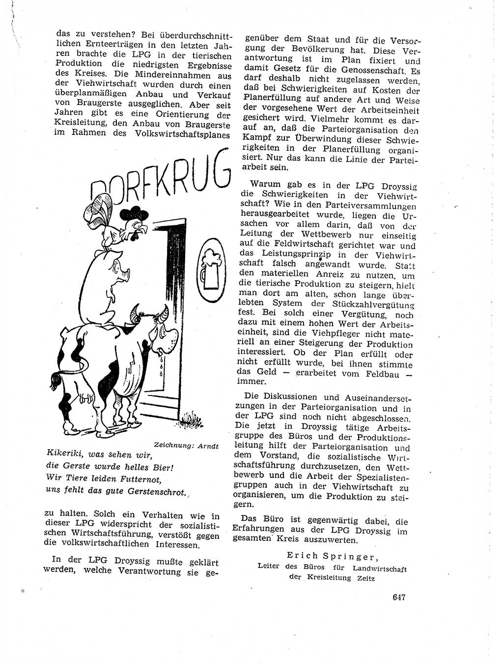 Neuer Weg (NW), Organ des Zentralkomitees (ZK) der SED (Sozialistische Einheitspartei Deutschlands) für Fragen des Parteilebens, 18. Jahrgang [Deutsche Demokratische Republik (DDR)] 1963, Seite 647 (NW ZK SED DDR 1963, S. 647)