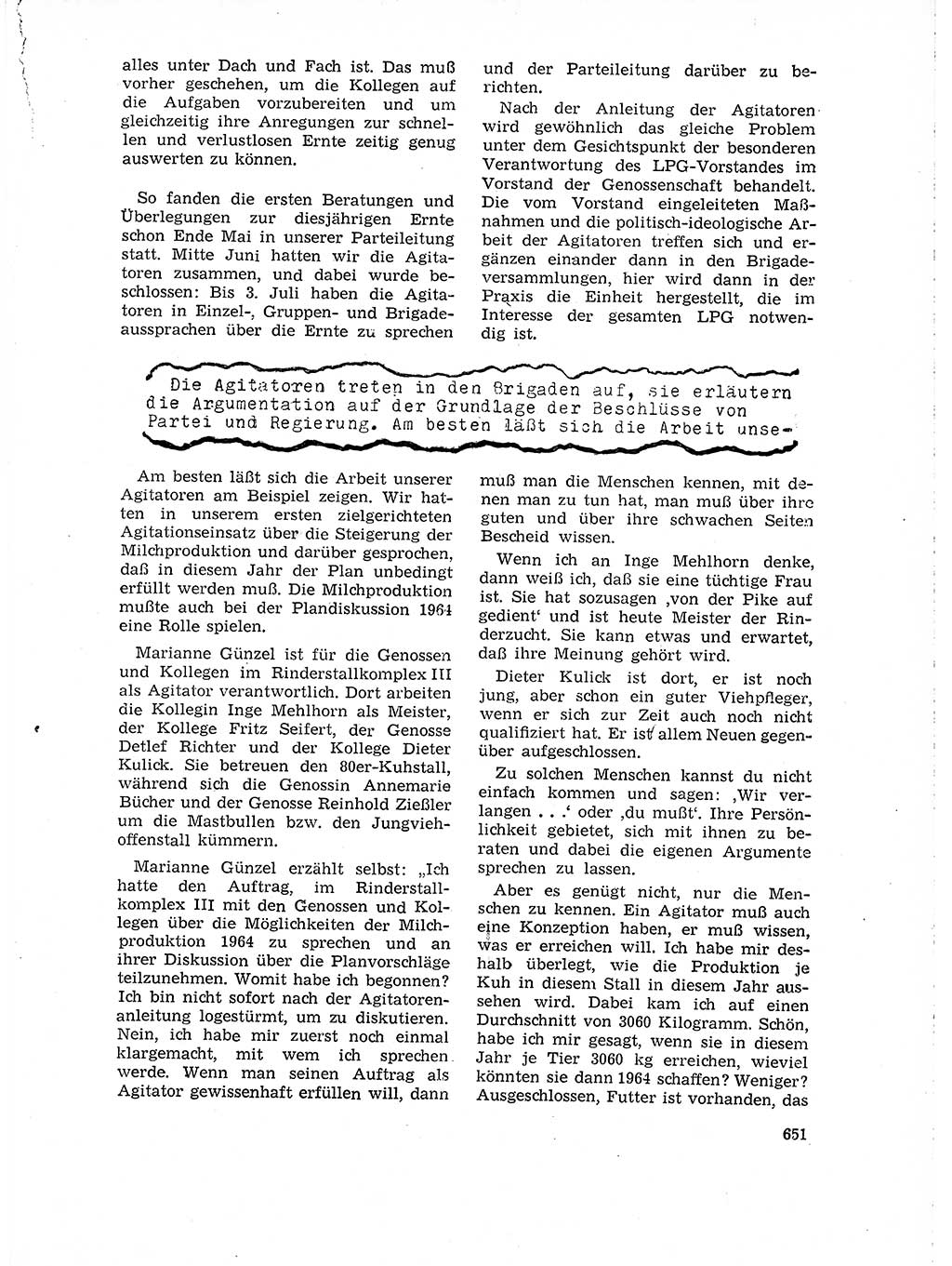 Neuer Weg (NW), Organ des Zentralkomitees (ZK) der SED (Sozialistische Einheitspartei Deutschlands) für Fragen des Parteilebens, 18. Jahrgang [Deutsche Demokratische Republik (DDR)] 1963, Seite 651 (NW ZK SED DDR 1963, S. 651)