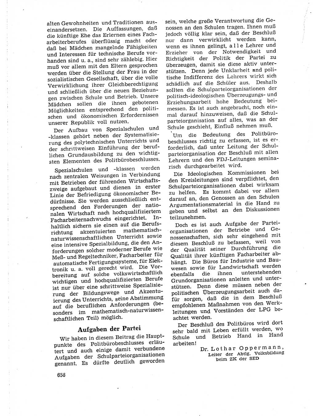 Neuer Weg (NW), Organ des Zentralkomitees (ZK) der SED (Sozialistische Einheitspartei Deutschlands) für Fragen des Parteilebens, 18. Jahrgang [Deutsche Demokratische Republik (DDR)] 1963, Seite 658 (NW ZK SED DDR 1963, S. 658)