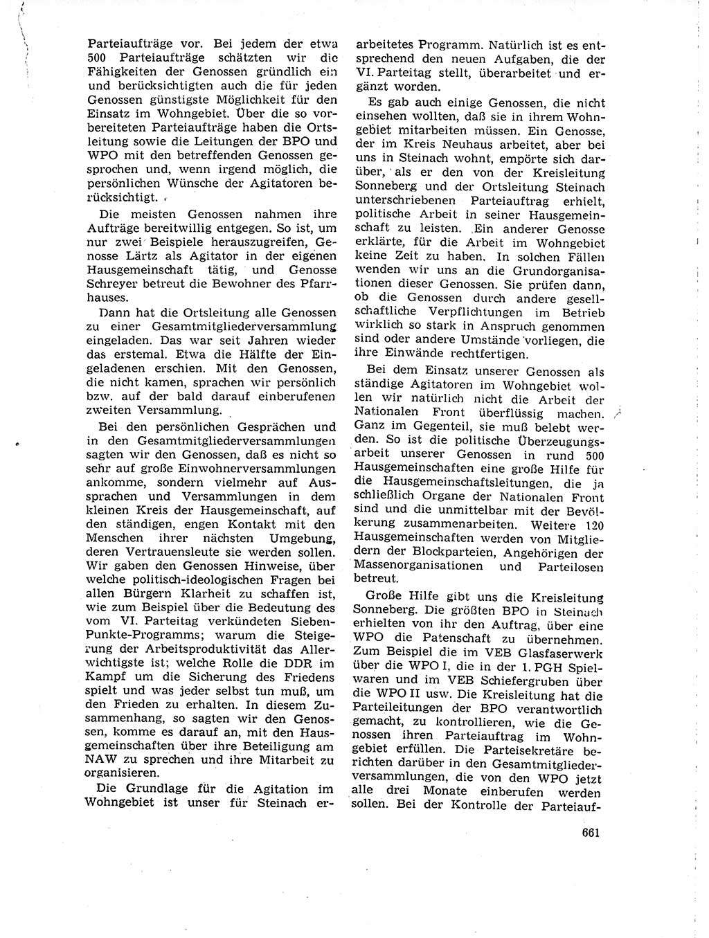 Neuer Weg (NW), Organ des Zentralkomitees (ZK) der SED (Sozialistische Einheitspartei Deutschlands) für Fragen des Parteilebens, 18. Jahrgang [Deutsche Demokratische Republik (DDR)] 1963, Seite 661 (NW ZK SED DDR 1963, S. 661)