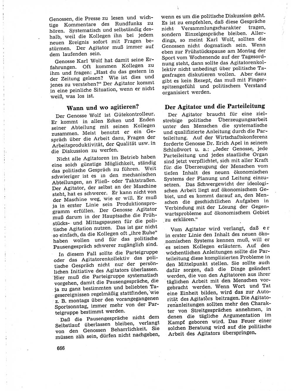Neuer Weg (NW), Organ des Zentralkomitees (ZK) der SED (Sozialistische Einheitspartei Deutschlands) für Fragen des Parteilebens, 18. Jahrgang [Deutsche Demokratische Republik (DDR)] 1963, Seite 666 (NW ZK SED DDR 1963, S. 666)