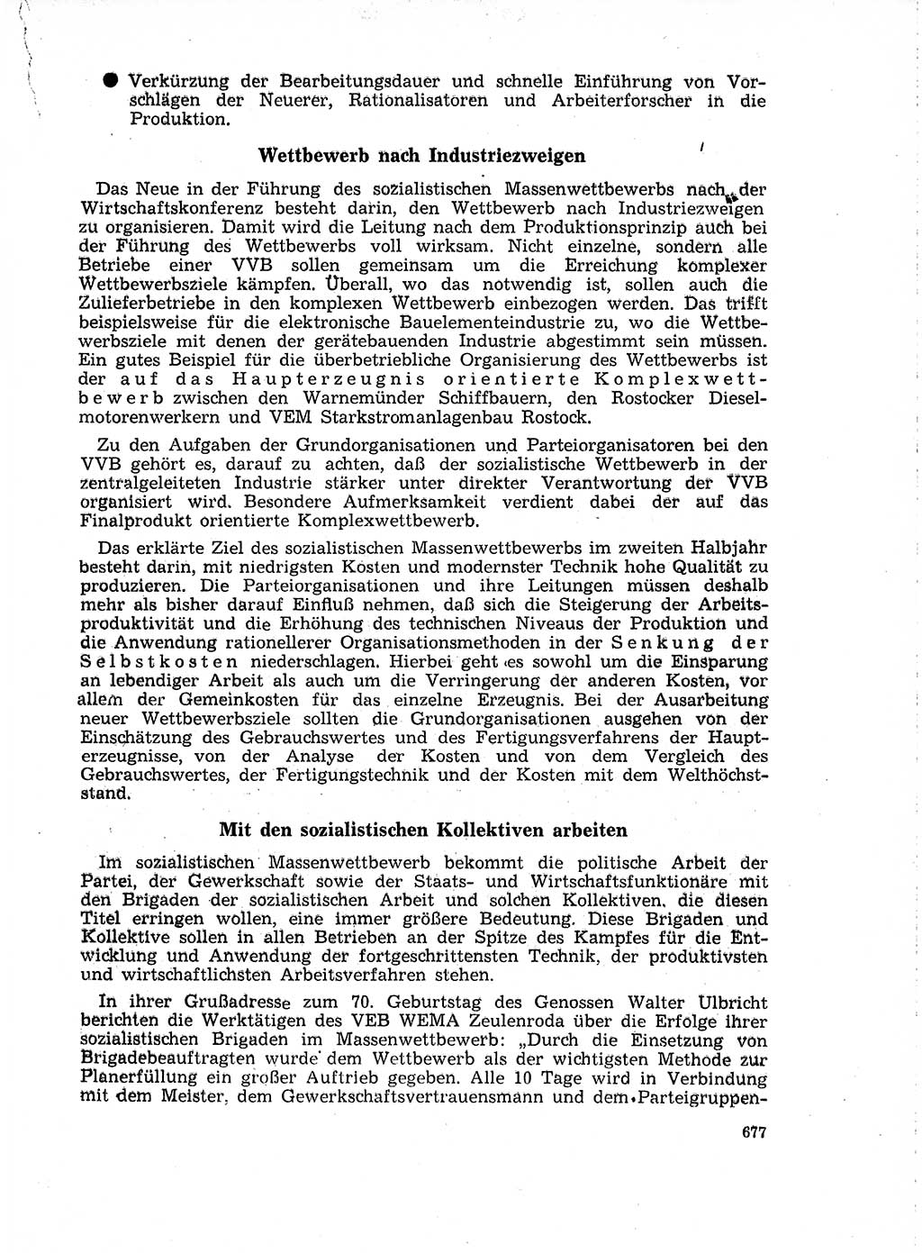 Neuer Weg (NW), Organ des Zentralkomitees (ZK) der SED (Sozialistische Einheitspartei Deutschlands) für Fragen des Parteilebens, 18. Jahrgang [Deutsche Demokratische Republik (DDR)] 1963, Seite 677 (NW ZK SED DDR 1963, S. 677)