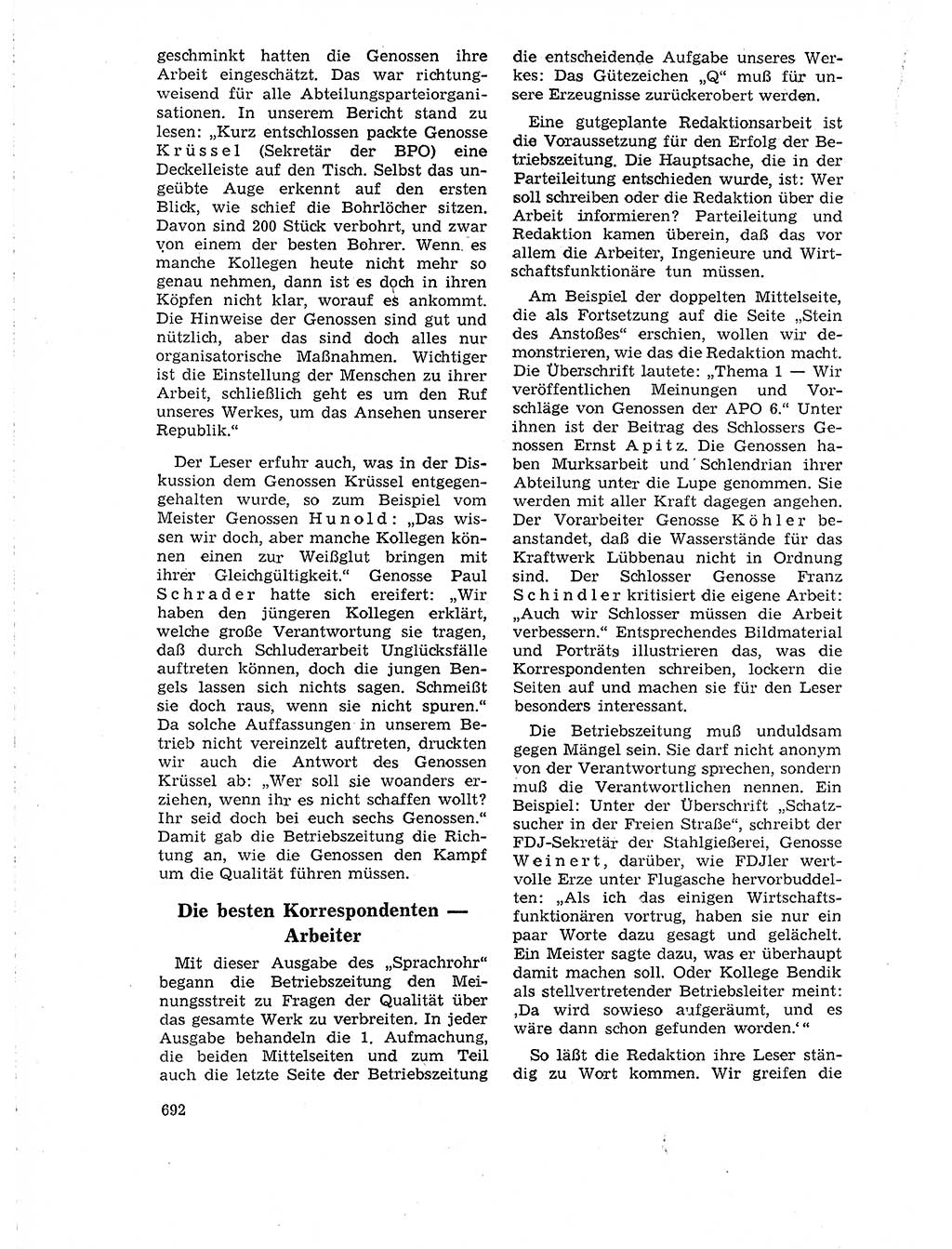 Neuer Weg (NW), Organ des Zentralkomitees (ZK) der SED (Sozialistische Einheitspartei Deutschlands) für Fragen des Parteilebens, 18. Jahrgang [Deutsche Demokratische Republik (DDR)] 1963, Seite 692 (NW ZK SED DDR 1963, S. 692)