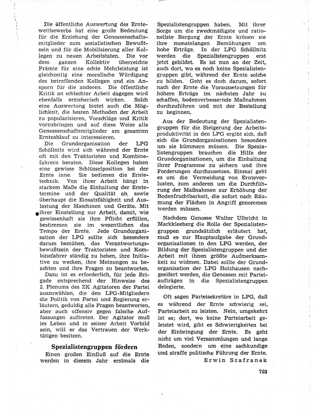 Neuer Weg (NW), Organ des Zentralkomitees (ZK) der SED (Sozialistische Einheitspartei Deutschlands) für Fragen des Parteilebens, 18. Jahrgang [Deutsche Demokratische Republik (DDR)] 1963, Seite 703 (NW ZK SED DDR 1963, S. 703)