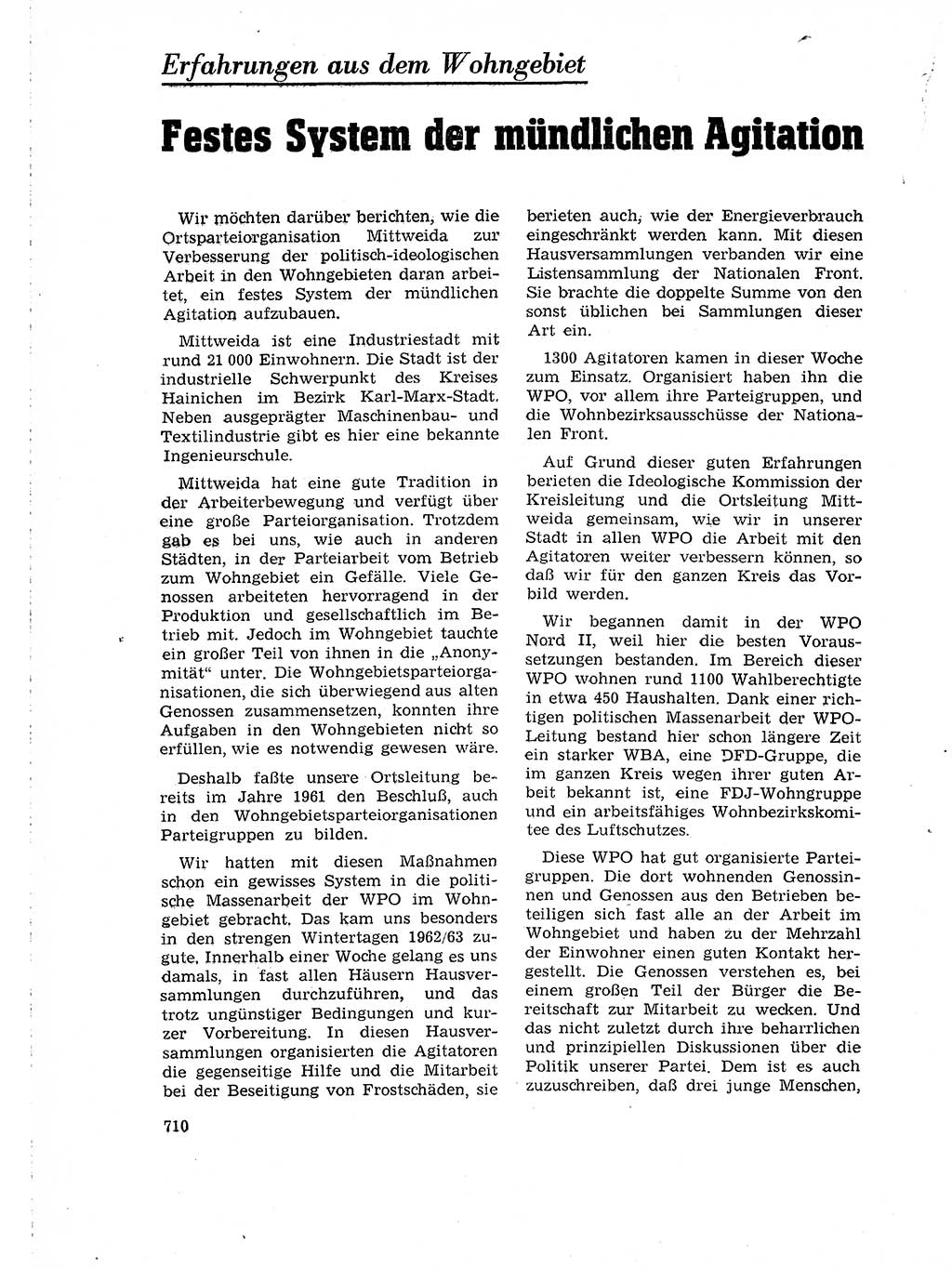Neuer Weg (NW), Organ des Zentralkomitees (ZK) der SED (Sozialistische Einheitspartei Deutschlands) für Fragen des Parteilebens, 18. Jahrgang [Deutsche Demokratische Republik (DDR)] 1963, Seite 710 (NW ZK SED DDR 1963, S. 710)