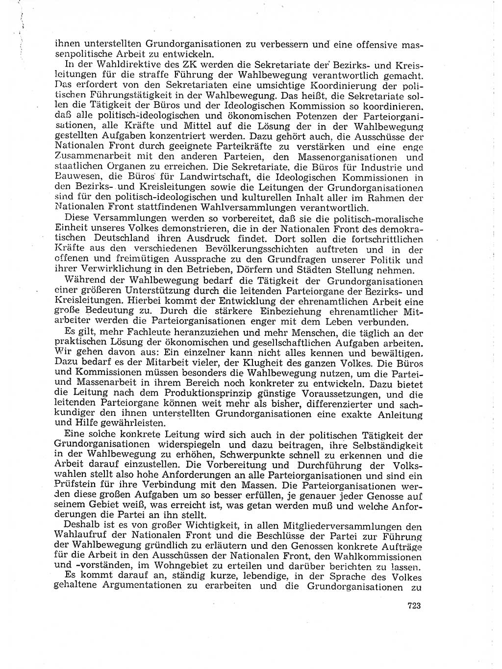 Neuer Weg (NW), Organ des Zentralkomitees (ZK) der SED (Sozialistische Einheitspartei Deutschlands) fÃ¼r Fragen des Parteilebens, 18. Jahrgang [Deutsche Demokratische Republik (DDR)] 1963, Seite 723 (NW ZK SED DDR 1963, S. 723)