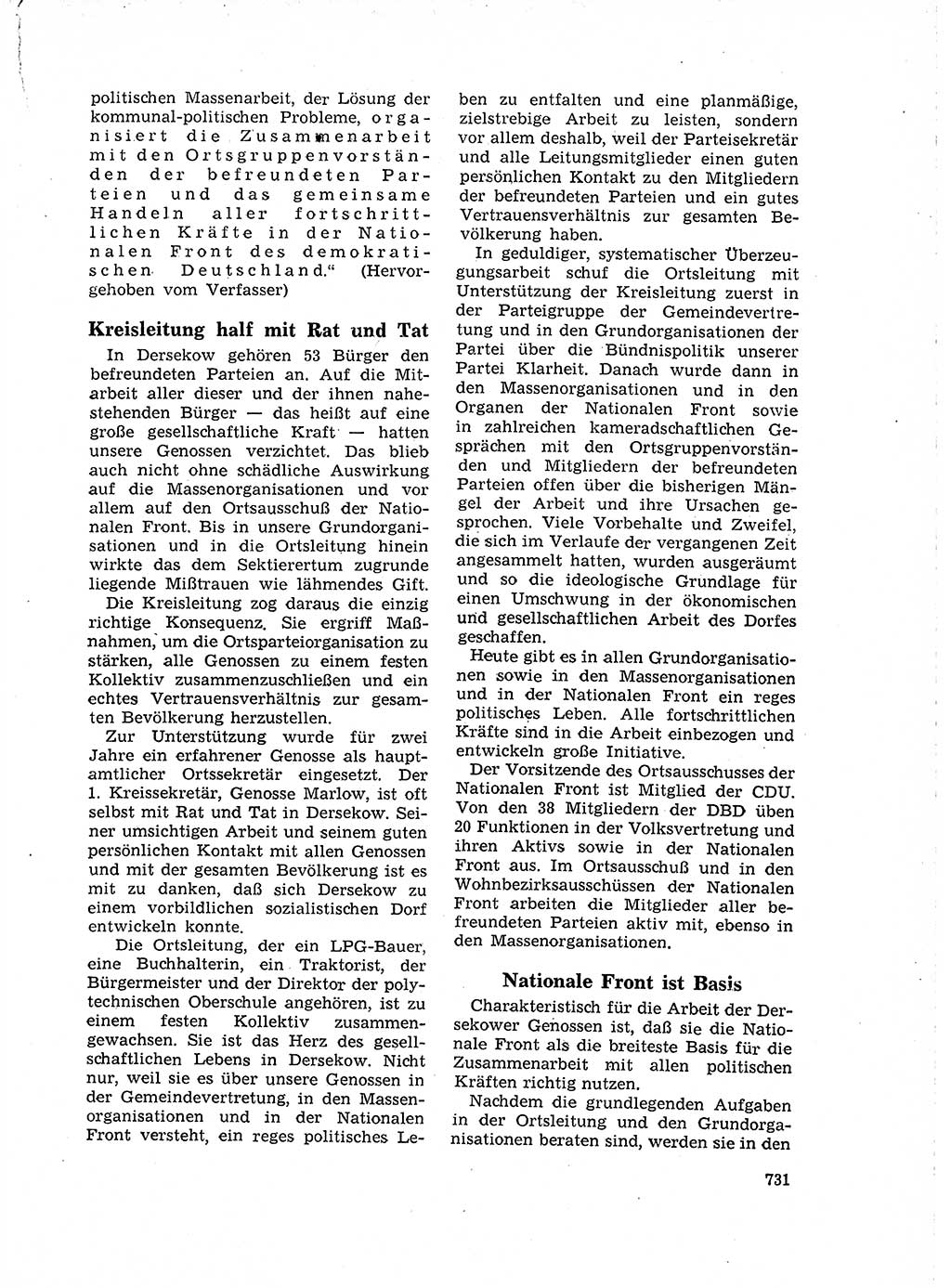 Neuer Weg (NW), Organ des Zentralkomitees (ZK) der SED (Sozialistische Einheitspartei Deutschlands) für Fragen des Parteilebens, 18. Jahrgang [Deutsche Demokratische Republik (DDR)] 1963, Seite 731 (NW ZK SED DDR 1963, S. 731)