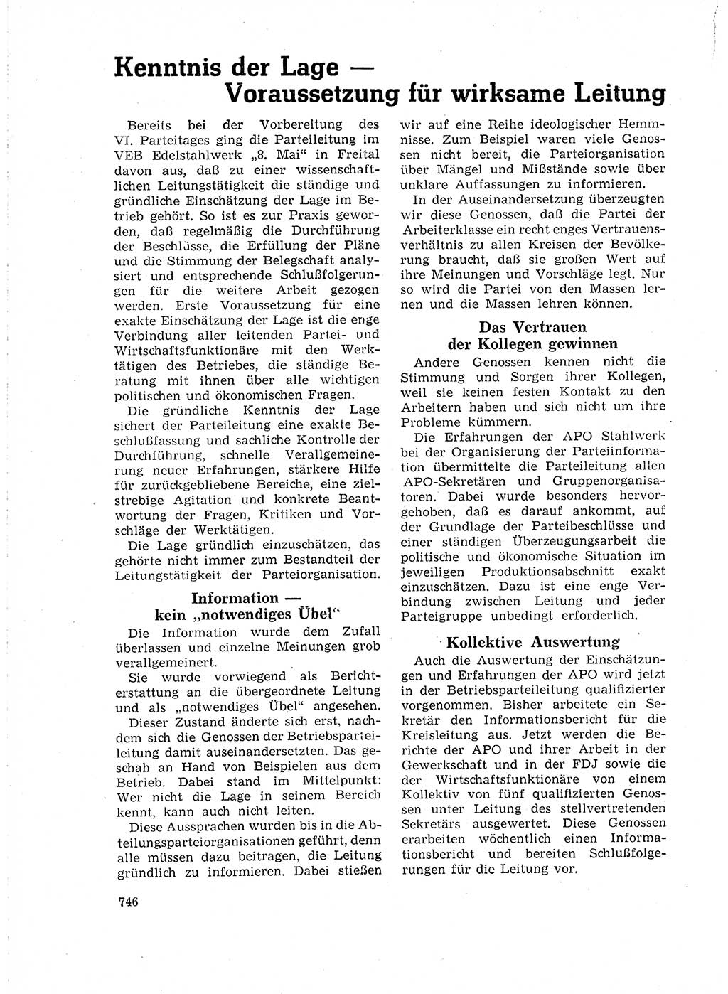 Neuer Weg (NW), Organ des Zentralkomitees (ZK) der SED (Sozialistische Einheitspartei Deutschlands) für Fragen des Parteilebens, 18. Jahrgang [Deutsche Demokratische Republik (DDR)] 1963, Seite 746 (NW ZK SED DDR 1963, S. 746)