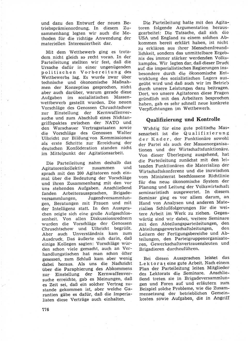 Neuer Weg (NW), Organ des Zentralkomitees (ZK) der SED (Sozialistische Einheitspartei Deutschlands) für Fragen des Parteilebens, 18. Jahrgang [Deutsche Demokratische Republik (DDR)] 1963, Seite 776 (NW ZK SED DDR 1963, S. 776)