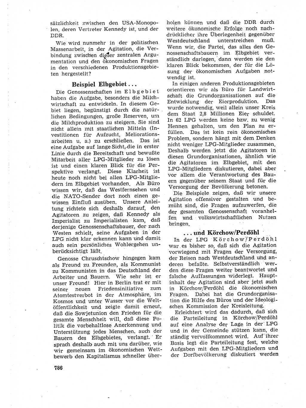 Neuer Weg (NW), Organ des Zentralkomitees (ZK) der SED (Sozialistische Einheitspartei Deutschlands) fÃ¼r Fragen des Parteilebens, 18. Jahrgang [Deutsche Demokratische Republik (DDR)] 1963, Seite 786 (NW ZK SED DDR 1963, S. 786)