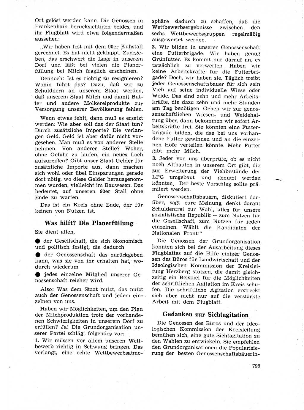 Neuer Weg (NW), Organ des Zentralkomitees (ZK) der SED (Sozialistische Einheitspartei Deutschlands) für Fragen des Parteilebens, 18. Jahrgang [Deutsche Demokratische Republik (DDR)] 1963, Seite 795 (NW ZK SED DDR 1963, S. 795)