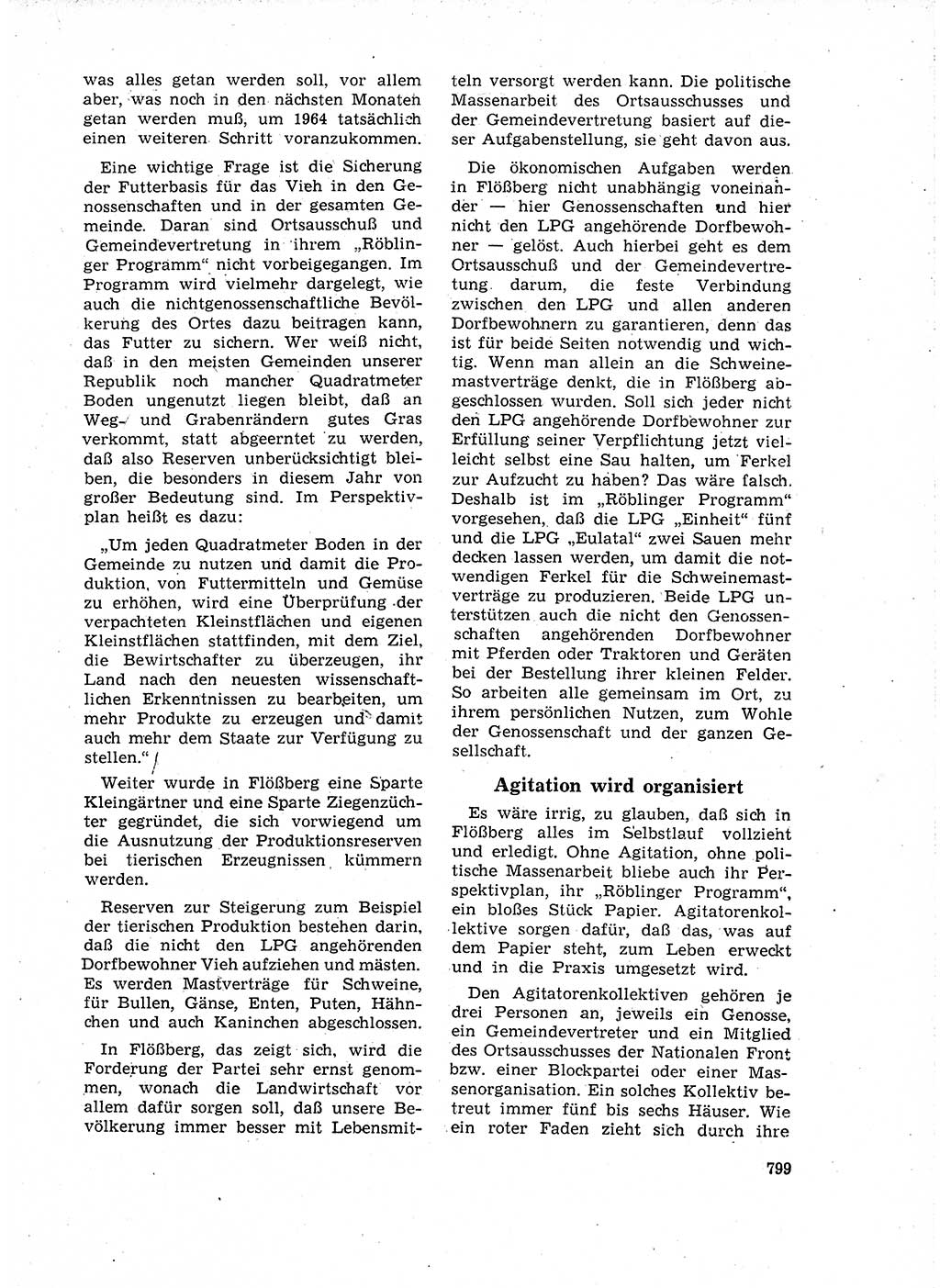 Neuer Weg (NW), Organ des Zentralkomitees (ZK) der SED (Sozialistische Einheitspartei Deutschlands) für Fragen des Parteilebens, 18. Jahrgang [Deutsche Demokratische Republik (DDR)] 1963, Seite 799 (NW ZK SED DDR 1963, S. 799)