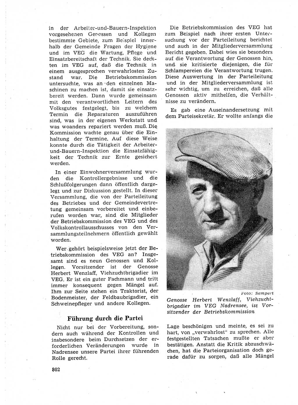 Neuer Weg (NW), Organ des Zentralkomitees (ZK) der SED (Sozialistische Einheitspartei Deutschlands) für Fragen des Parteilebens, 18. Jahrgang [Deutsche Demokratische Republik (DDR)] 1963, Seite 802 (NW ZK SED DDR 1963, S. 802)