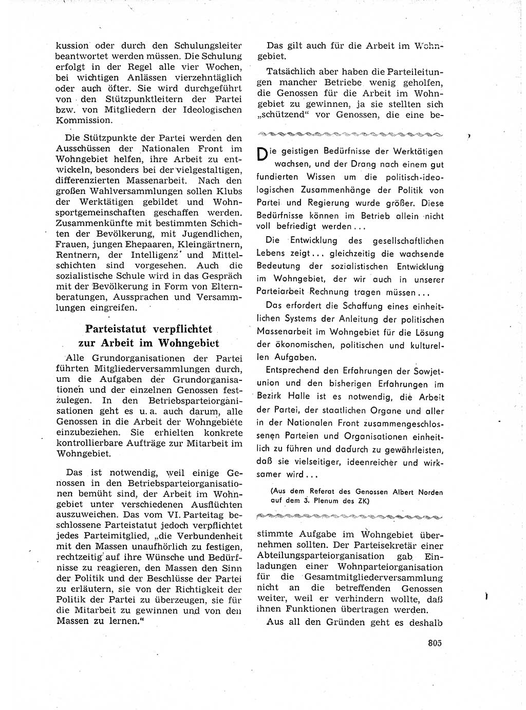 Neuer Weg (NW), Organ des Zentralkomitees (ZK) der SED (Sozialistische Einheitspartei Deutschlands) für Fragen des Parteilebens, 18. Jahrgang [Deutsche Demokratische Republik (DDR)] 1963, Seite 805 (NW ZK SED DDR 1963, S. 805)