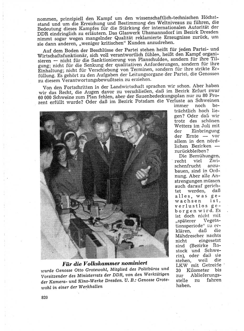 Neuer Weg (NW), Organ des Zentralkomitees (ZK) der SED (Sozialistische Einheitspartei Deutschlands) für Fragen des Parteilebens, 18. Jahrgang [Deutsche Demokratische Republik (DDR)] 1963, Seite 820 (NW ZK SED DDR 1963, S. 820)