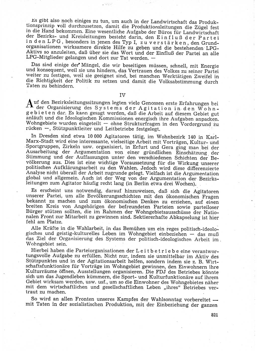 Neuer Weg (NW), Organ des Zentralkomitees (ZK) der SED (Sozialistische Einheitspartei Deutschlands) für Fragen des Parteilebens, 18. Jahrgang [Deutsche Demokratische Republik (DDR)] 1963, Seite 821 (NW ZK SED DDR 1963, S. 821)