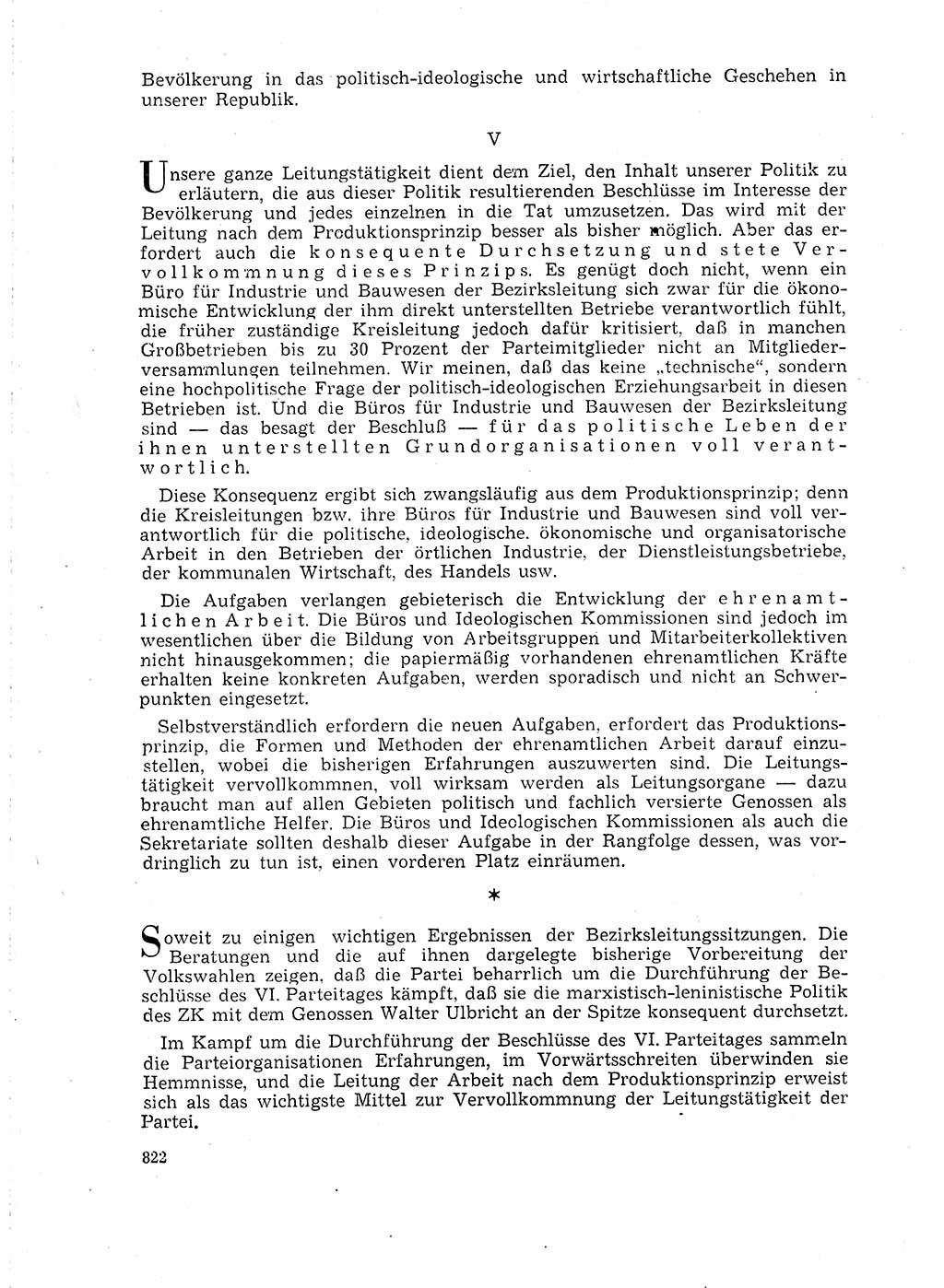 Neuer Weg (NW), Organ des Zentralkomitees (ZK) der SED (Sozialistische Einheitspartei Deutschlands) für Fragen des Parteilebens, 18. Jahrgang [Deutsche Demokratische Republik (DDR)] 1963, Seite 822 (NW ZK SED DDR 1963, S. 822)