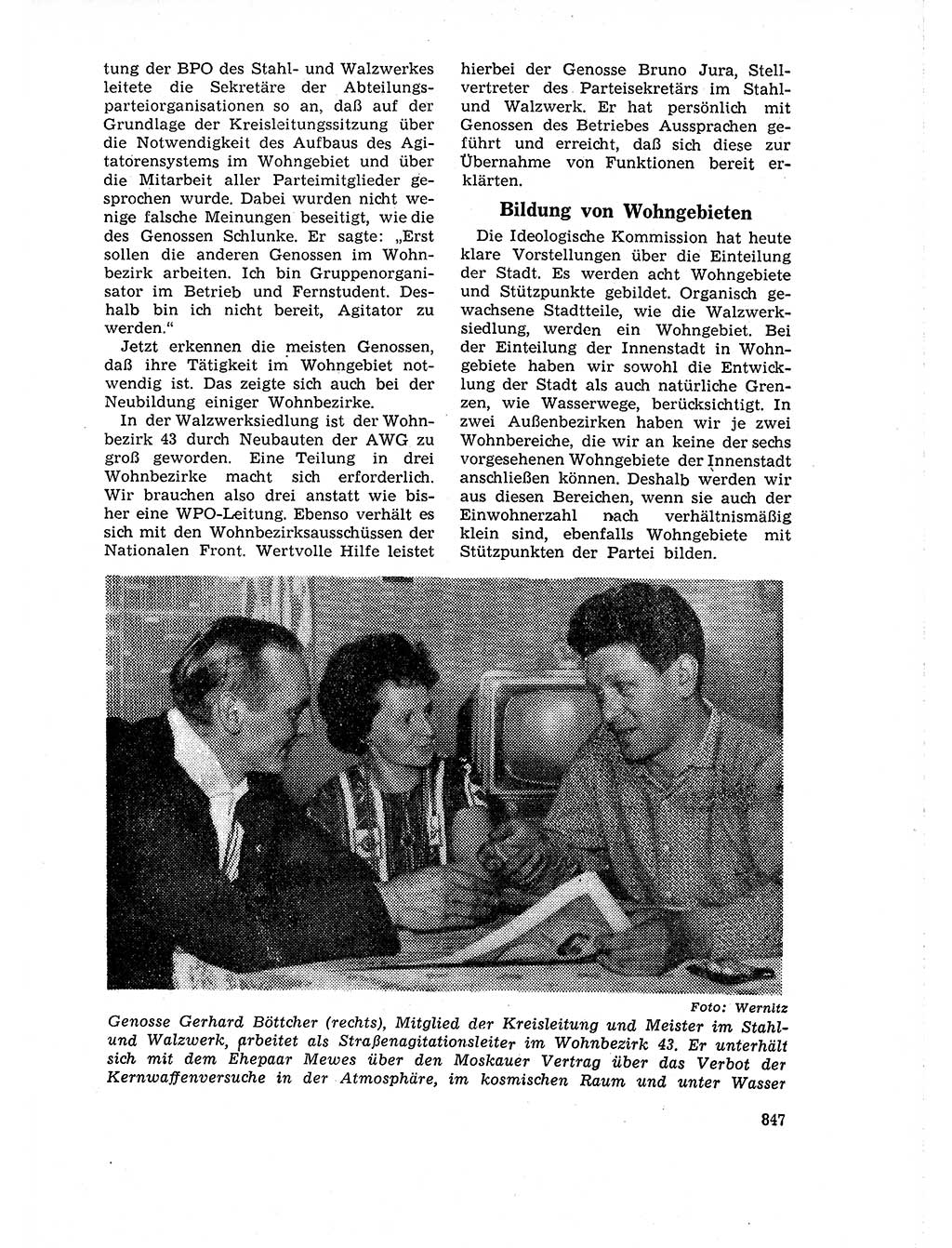 Neuer Weg (NW), Organ des Zentralkomitees (ZK) der SED (Sozialistische Einheitspartei Deutschlands) für Fragen des Parteilebens, 18. Jahrgang [Deutsche Demokratische Republik (DDR)] 1963, Seite 847 (NW ZK SED DDR 1963, S. 847)