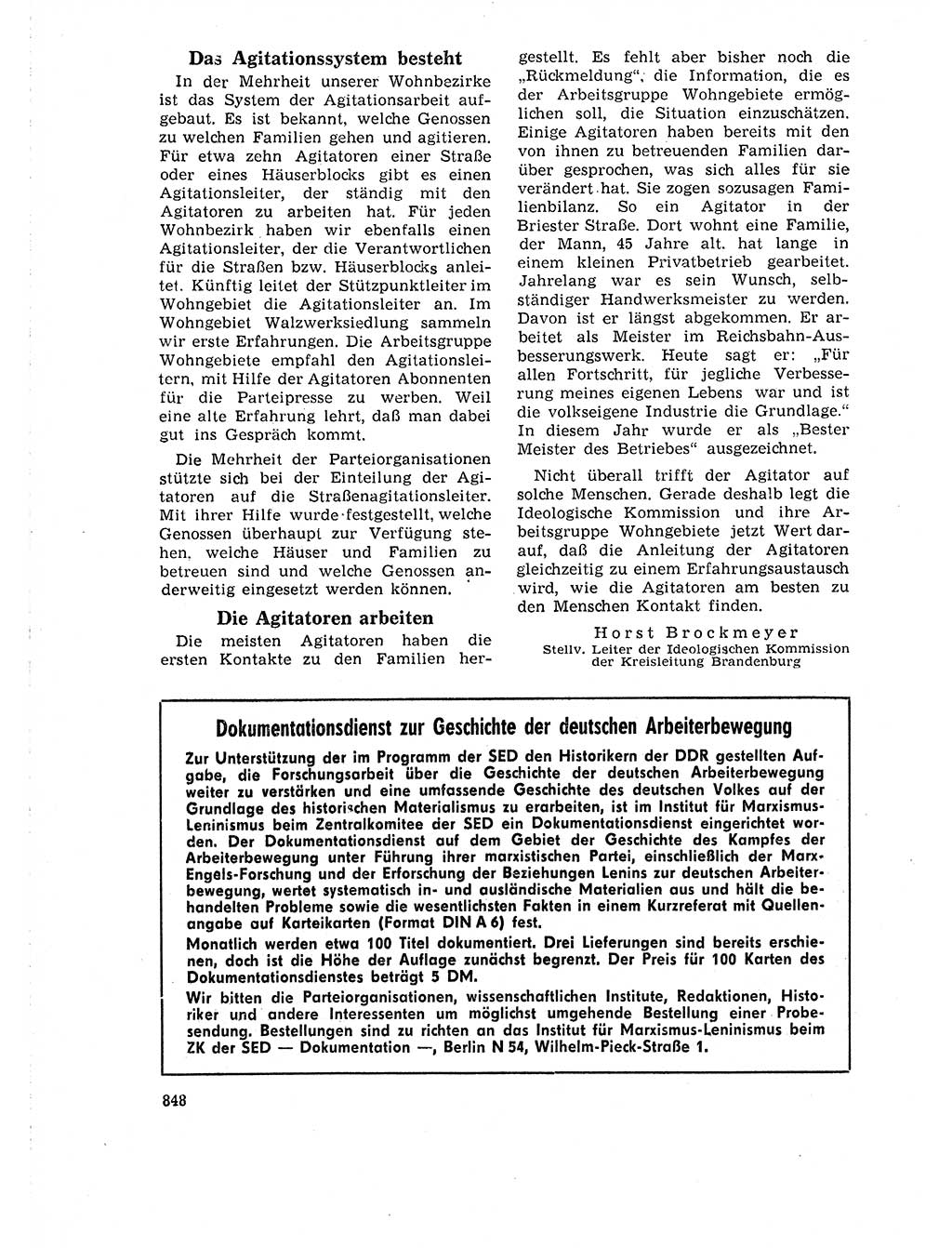 Neuer Weg (NW), Organ des Zentralkomitees (ZK) der SED (Sozialistische Einheitspartei Deutschlands) für Fragen des Parteilebens, 18. Jahrgang [Deutsche Demokratische Republik (DDR)] 1963, Seite 848 (NW ZK SED DDR 1963, S. 848)