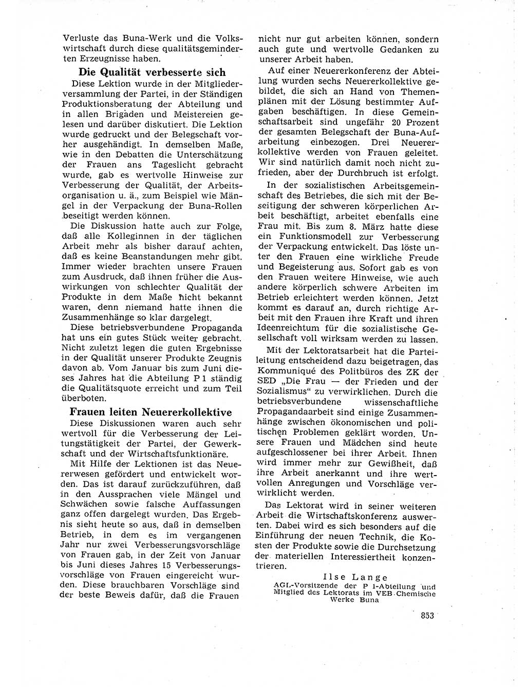 Neuer Weg (NW), Organ des Zentralkomitees (ZK) der SED (Sozialistische Einheitspartei Deutschlands) für Fragen des Parteilebens, 18. Jahrgang [Deutsche Demokratische Republik (DDR)] 1963, Seite 853 (NW ZK SED DDR 1963, S. 853)