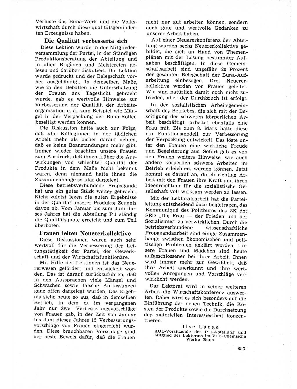 Neuer Weg (NW), Organ des Zentralkomitees (ZK) der SED (Sozialistische Einheitspartei Deutschlands) für Fragen des Parteilebens, 18. Jahrgang [Deutsche Demokratische Republik (DDR)] 1963, Seite 853 (NW ZK SED DDR 1963, S. 853)