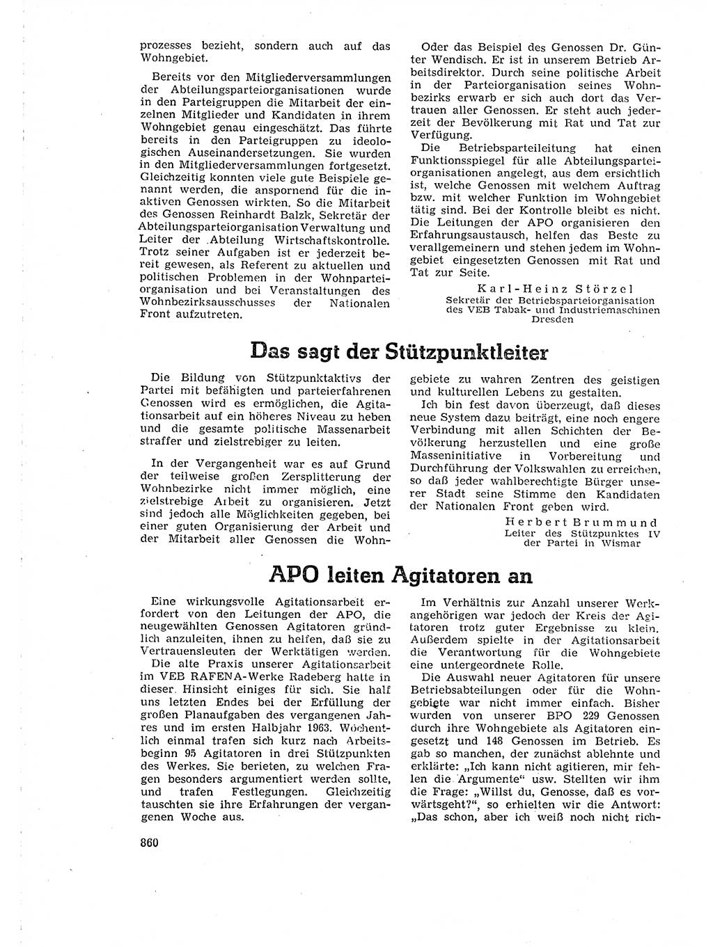 Neuer Weg (NW), Organ des Zentralkomitees (ZK) der SED (Sozialistische Einheitspartei Deutschlands) für Fragen des Parteilebens, 18. Jahrgang [Deutsche Demokratische Republik (DDR)] 1963, Seite 860 (NW ZK SED DDR 1963, S. 860)