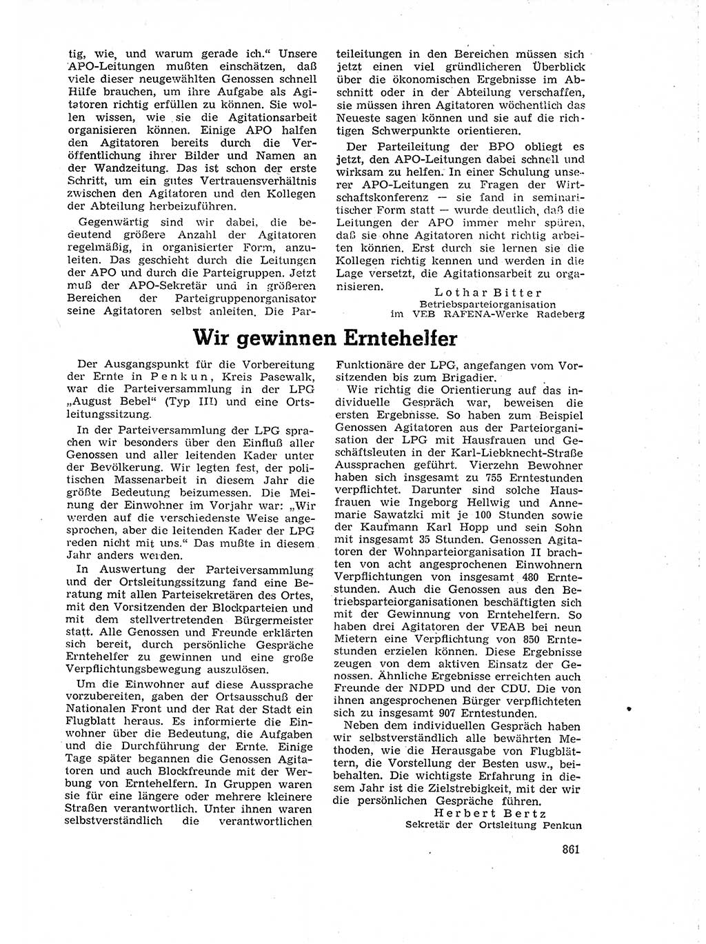 Neuer Weg (NW), Organ des Zentralkomitees (ZK) der SED (Sozialistische Einheitspartei Deutschlands) für Fragen des Parteilebens, 18. Jahrgang [Deutsche Demokratische Republik (DDR)] 1963, Seite 861 (NW ZK SED DDR 1963, S. 861)