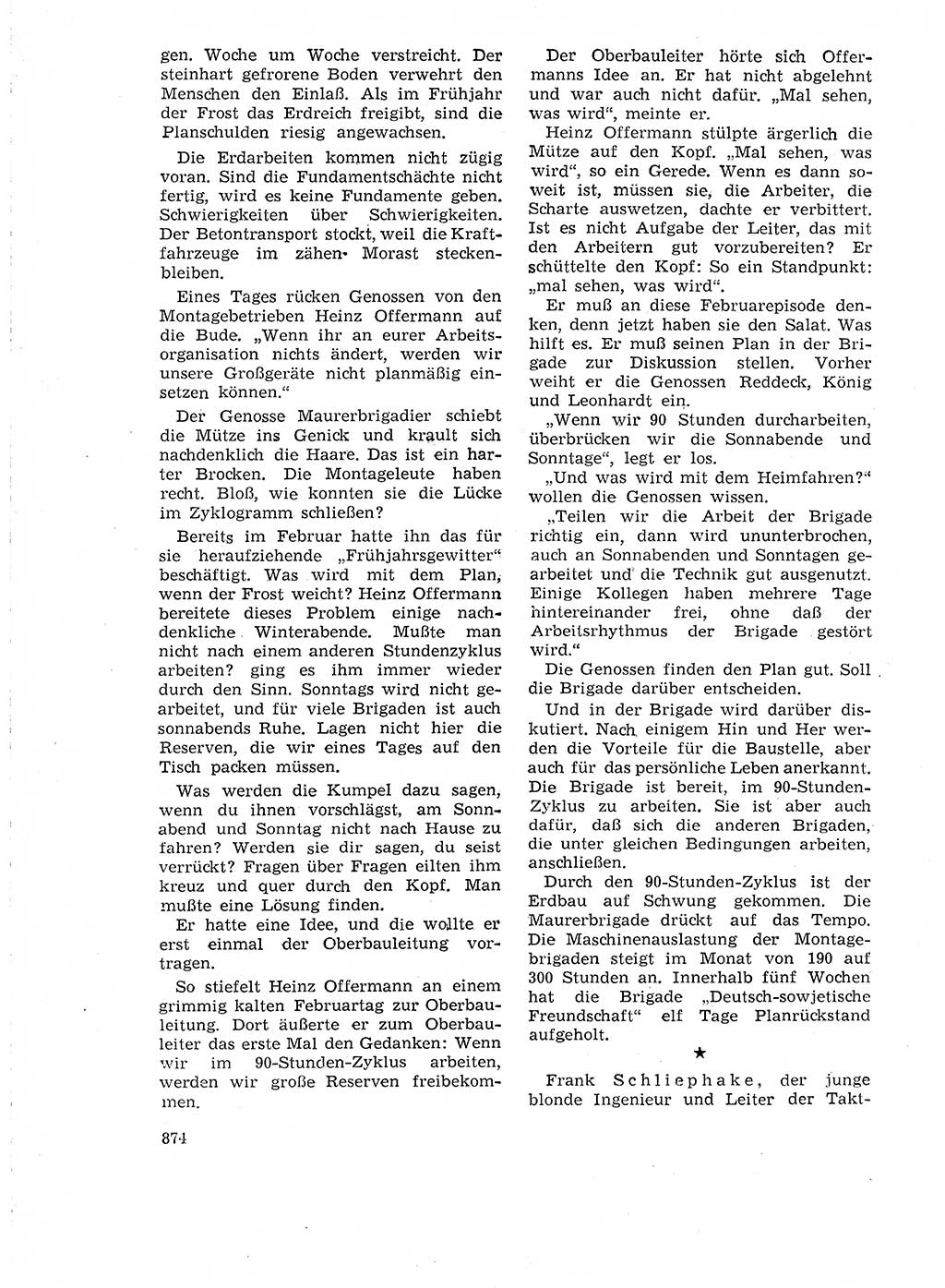 Neuer Weg (NW), Organ des Zentralkomitees (ZK) der SED (Sozialistische Einheitspartei Deutschlands) für Fragen des Parteilebens, 18. Jahrgang [Deutsche Demokratische Republik (DDR)] 1963, Seite 874 (NW ZK SED DDR 1963, S. 874)
