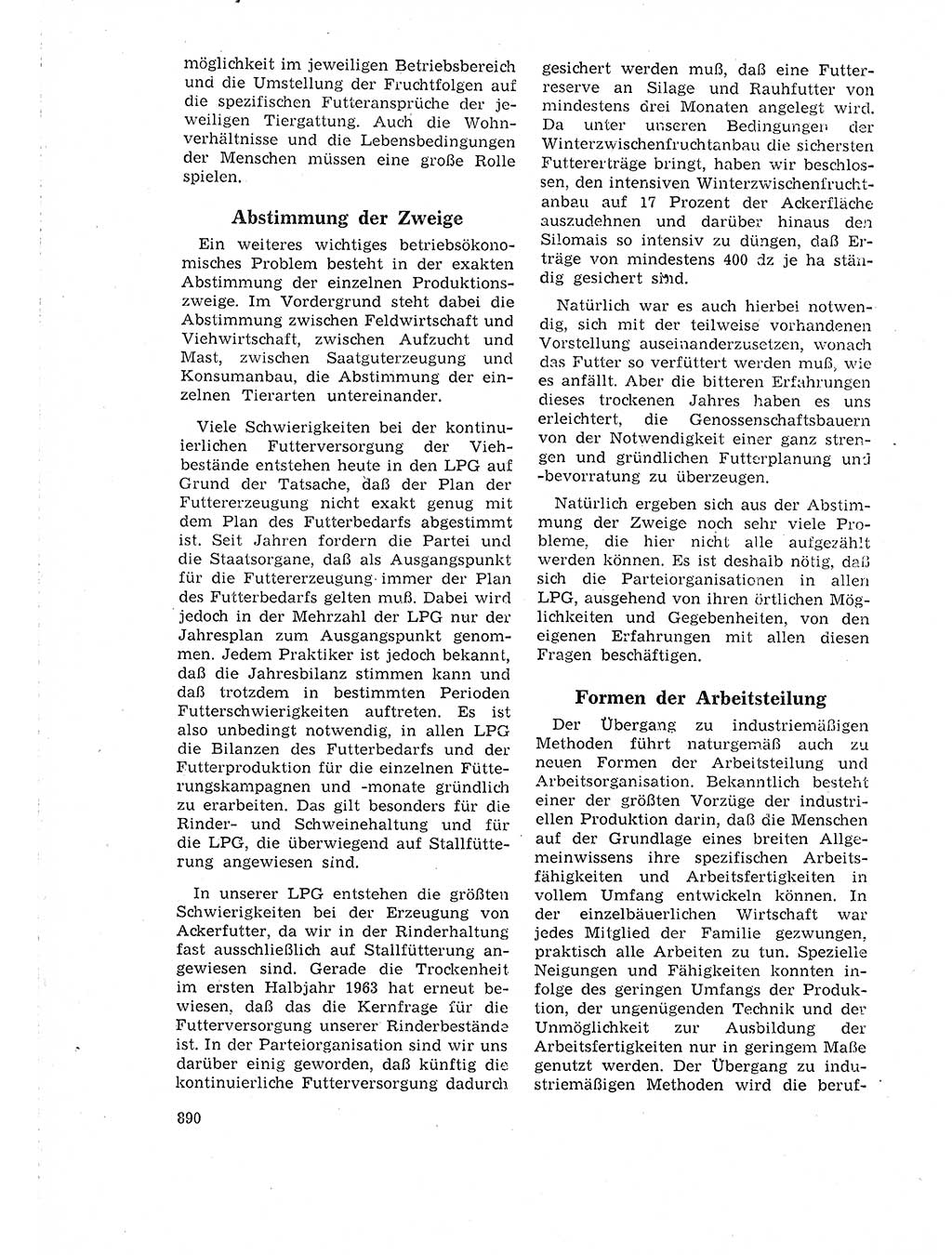 Neuer Weg (NW), Organ des Zentralkomitees (ZK) der SED (Sozialistische Einheitspartei Deutschlands) für Fragen des Parteilebens, 18. Jahrgang [Deutsche Demokratische Republik (DDR)] 1963, Seite 890 (NW ZK SED DDR 1963, S. 890)