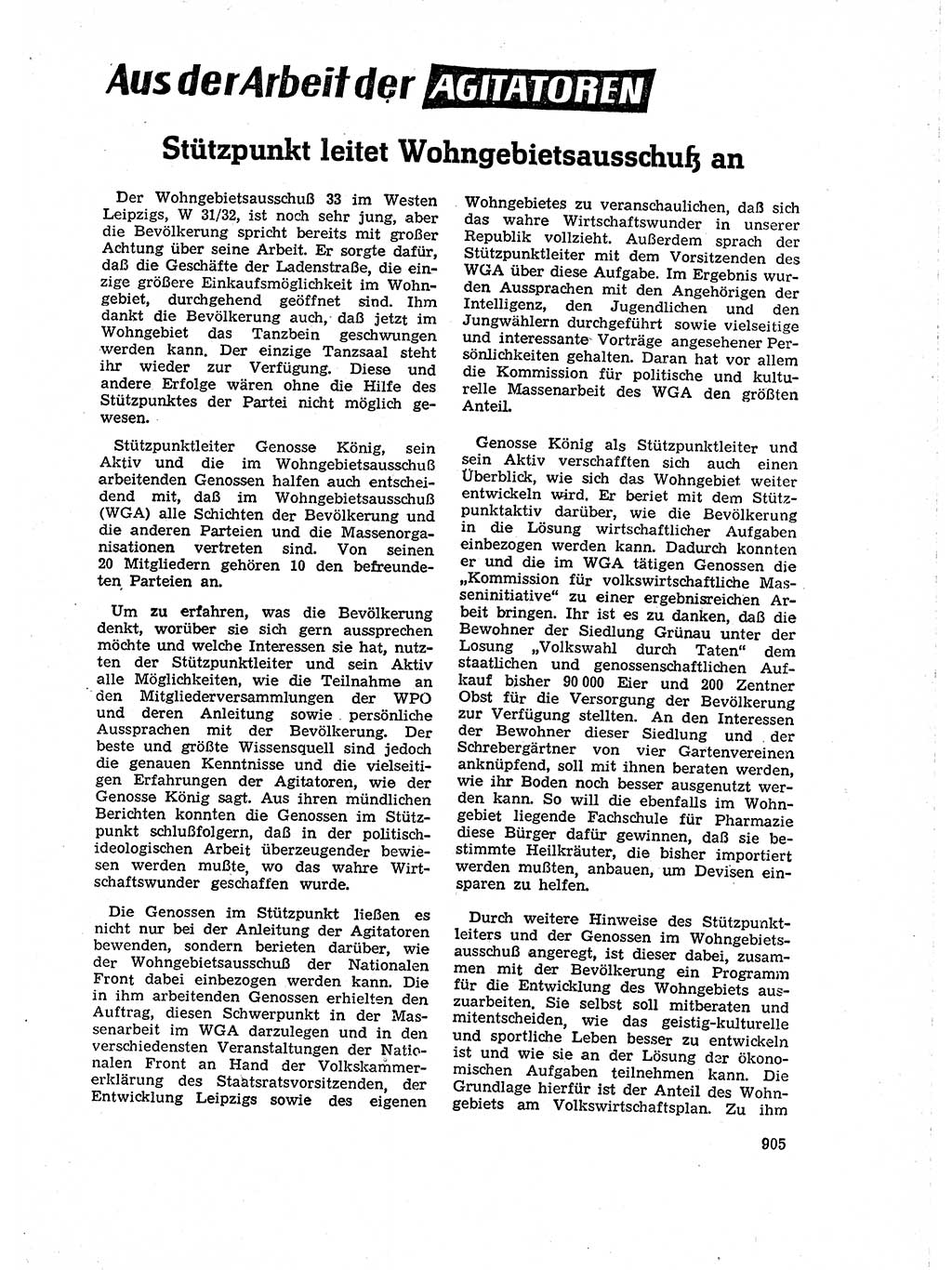 Neuer Weg (NW), Organ des Zentralkomitees (ZK) der SED (Sozialistische Einheitspartei Deutschlands) für Fragen des Parteilebens, 18. Jahrgang [Deutsche Demokratische Republik (DDR)] 1963, Seite 905 (NW ZK SED DDR 1963, S. 905)