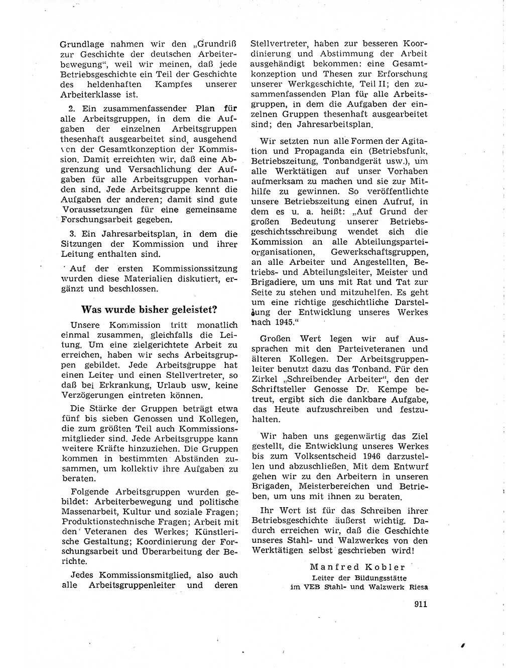 Neuer Weg (NW), Organ des Zentralkomitees (ZK) der SED (Sozialistische Einheitspartei Deutschlands) für Fragen des Parteilebens, 18. Jahrgang [Deutsche Demokratische Republik (DDR)] 1963, Seite 911 (NW ZK SED DDR 1963, S. 911)