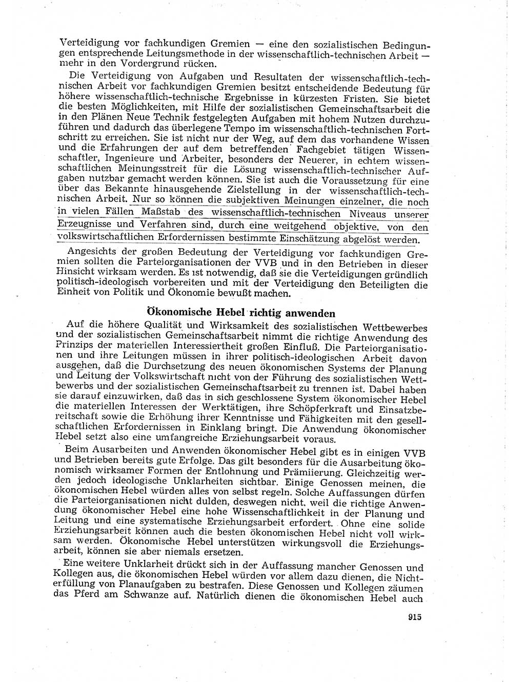 Neuer Weg (NW), Organ des Zentralkomitees (ZK) der SED (Sozialistische Einheitspartei Deutschlands) für Fragen des Parteilebens, 18. Jahrgang [Deutsche Demokratische Republik (DDR)] 1963, Seite 915 (NW ZK SED DDR 1963, S. 915)