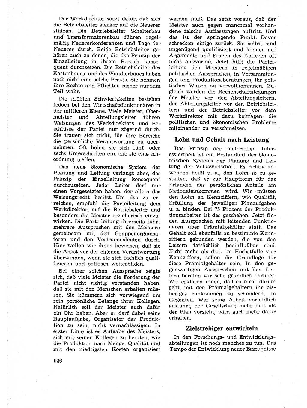 Neuer Weg (NW), Organ des Zentralkomitees (ZK) der SED (Sozialistische Einheitspartei Deutschlands) für Fragen des Parteilebens, 18. Jahrgang [Deutsche Demokratische Republik (DDR)] 1963, Seite 926 (NW ZK SED DDR 1963, S. 926)